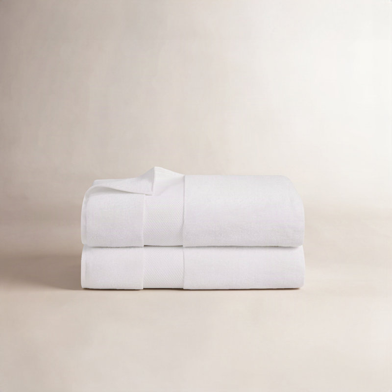 Drap de bain 100% coton Ali, Blanc