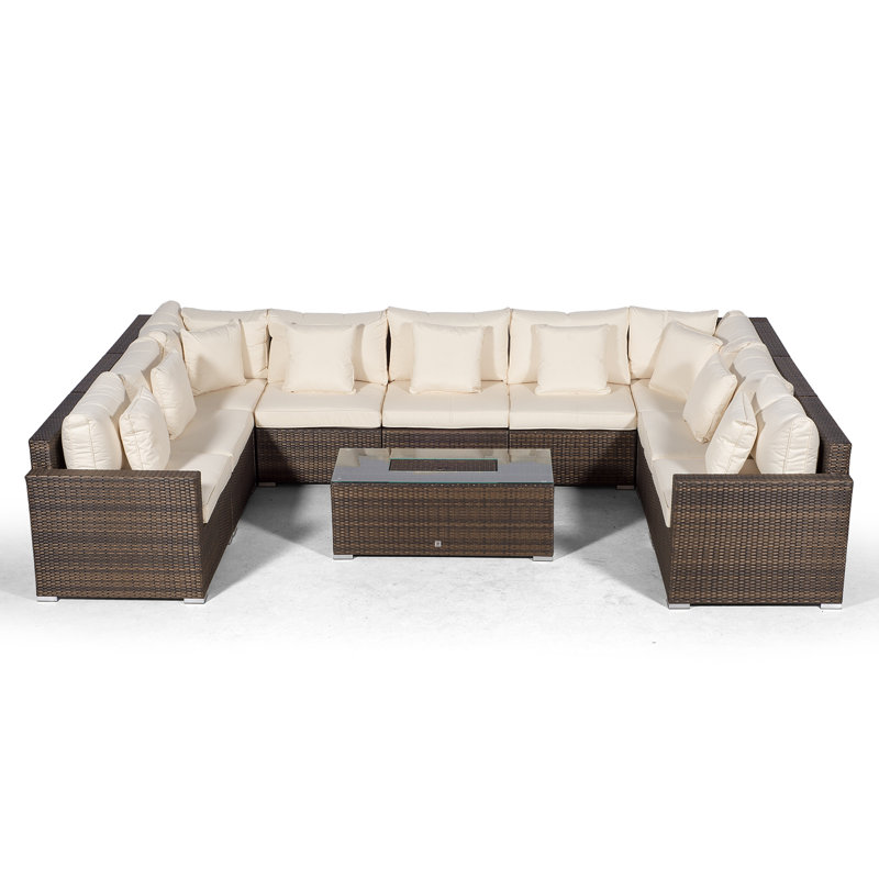 Yancey 5 Seater Rattan Corner Sofa Set