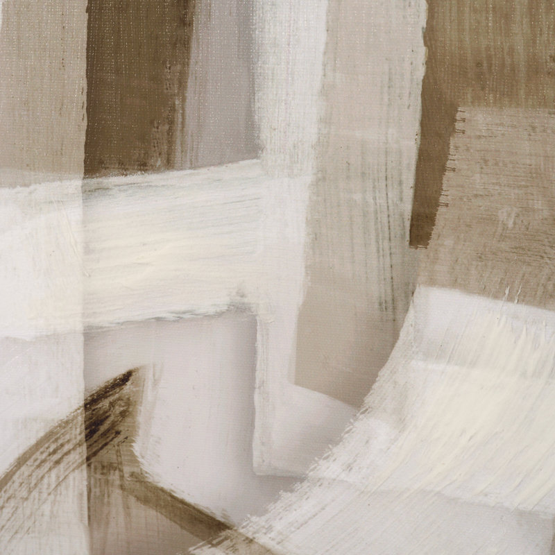 «Nyomi Forms II» par Hannah Dawson, reproduction d'art encadrée à la main sur toile, Neutral Forms II