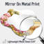 Hydrangées dans le champ de maïs - miroir mural asymétrique hydrangées, miroir de coiffeuse traditionnel, imprimé sur métal-998836126