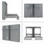Lits simples escamotables doubles avec armoires et tablettes-118373996