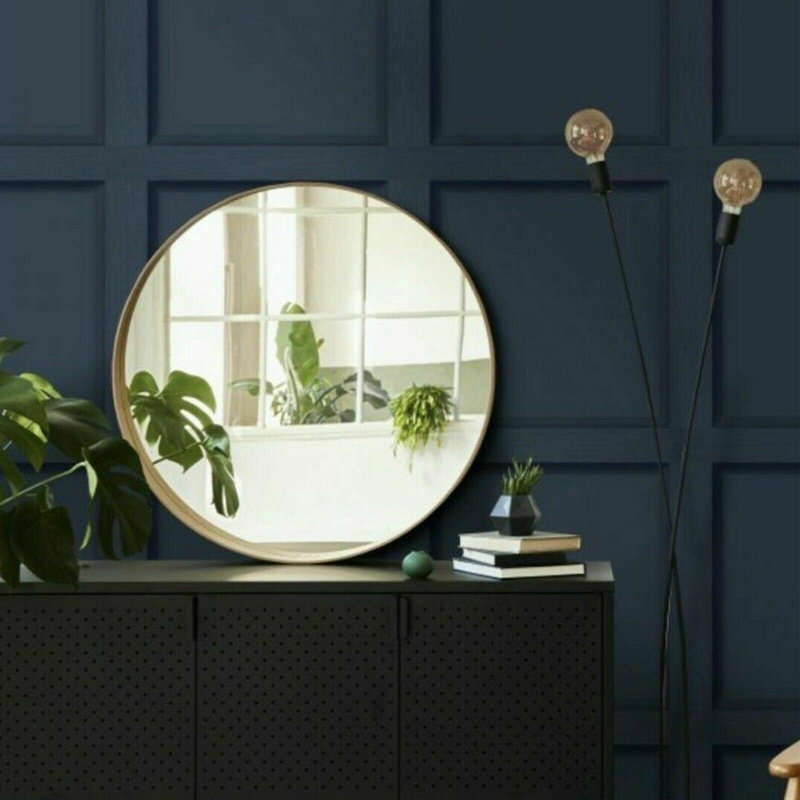 Holden Luxury 3D Effect Wood Panel Wallpaper Stately Shaker Style Navy Blue 12980