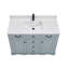 48" Solid Wood Single Bathroom Vanity with 1" Engineered Marble Top-1561752539