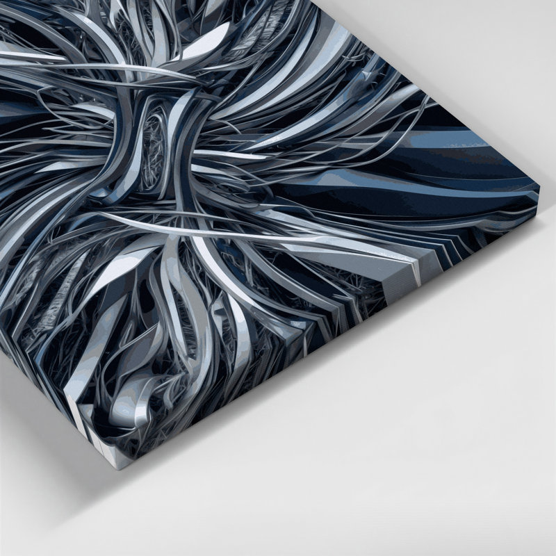 Art numérique sur toile, abstraction numérique 38, H 16 po x l 16 po