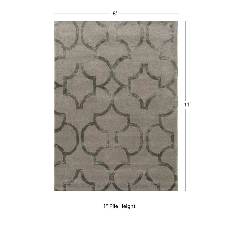 Andric Wool Indoor Rug, Rectangle 8' x 11'