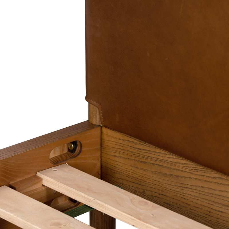Salado Leather Bed, Queen, Heirloom Sienna