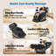 Fauteuil de massage complet, fauteuil de massage zéro gravité avec 10 rouleaux de massage fixes, chauffage des lombaires et des mollets, massage des pieds, 5 modes automatiques, haut-parleur Bluetooth, écran tactile de commande-1018451187