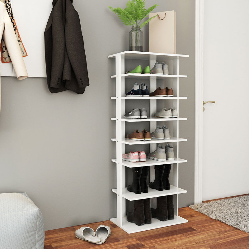 Range-chaussures 14 paires, Blanc