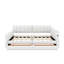 Queen Size Upholstered Platform Bed With USB And Drawers-1885212648