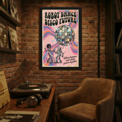 Motif abstrait de danse robotique abstraite