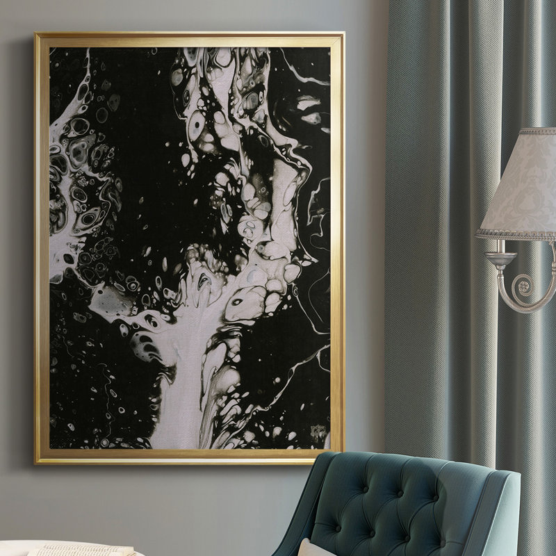 C37 - Impression sur toile tendue, Doré, H 42,5 po x l 30,5 po x P 1 po