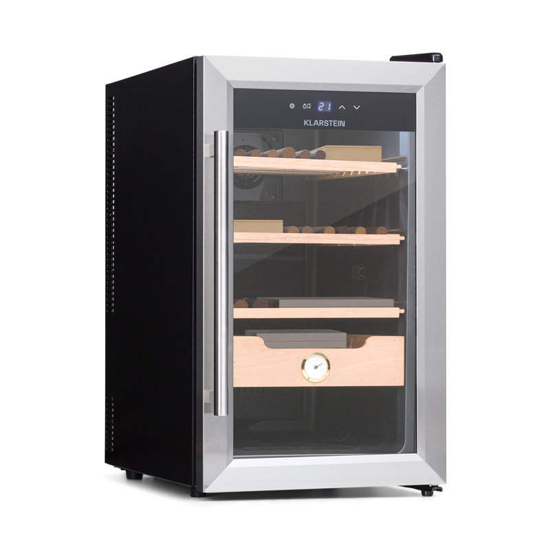 Klarstein 48m³ L Freestanding Mini Fridge, Silver