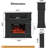 43" Electric Fireplace With Mantel