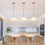 George Oliver 1-Light 11 inch Nickel Modern Single/Shaded Bowl Pendant for Kitchen Island-1740123988