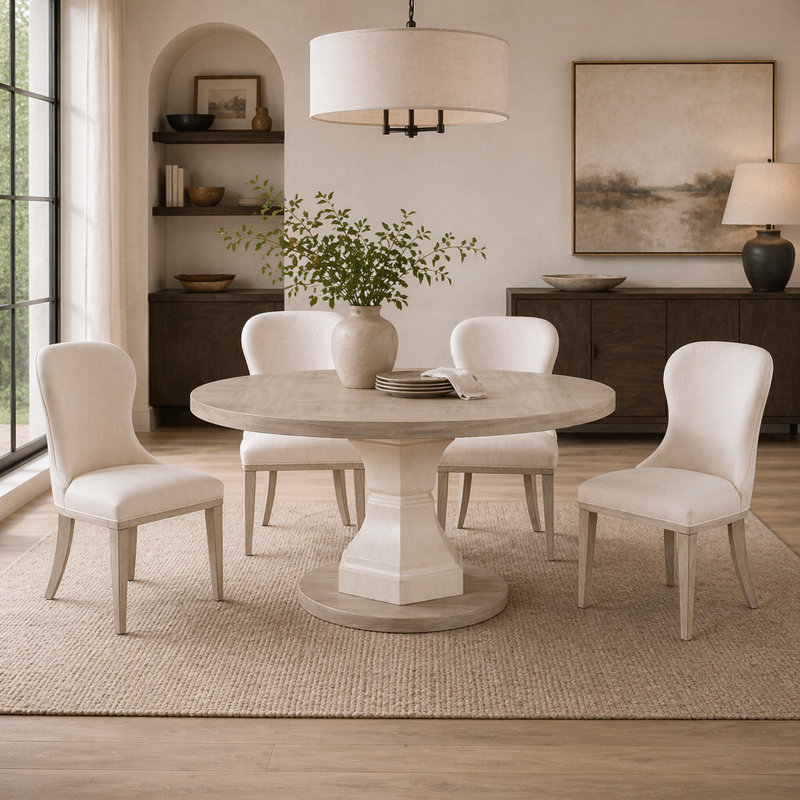 Arpdale 5-Piece Dining Set For 4 · Round Table & 4 Side Chairs