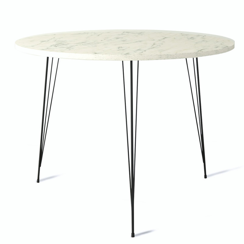 Table de salle à manger à hauteur de comptoir 29,5 po, Blanc