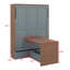 Lit escamotable avec bureau escamotable Murphy-348479065