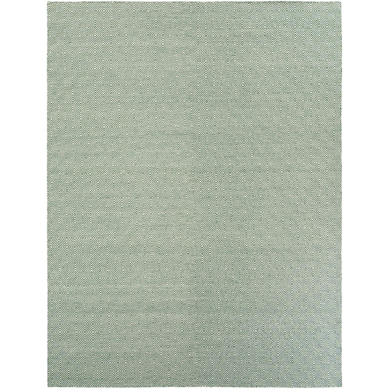 Tapis contemporain Contemporary vert, Rectangle 9 pi x 12 pi