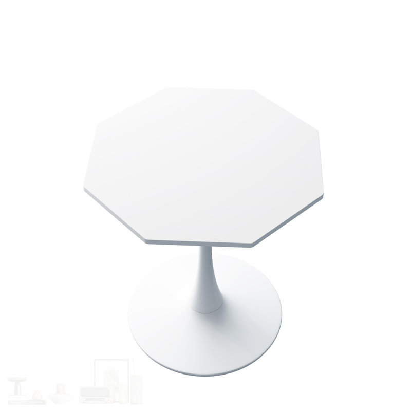 Table basse moderne octogonale avec base en métal robuste et fonctionnalité polyvalente pour diverses pièces