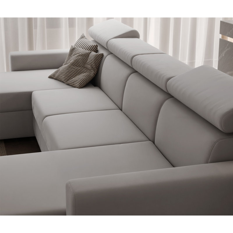 5 Seater Sofa Bed, Grey