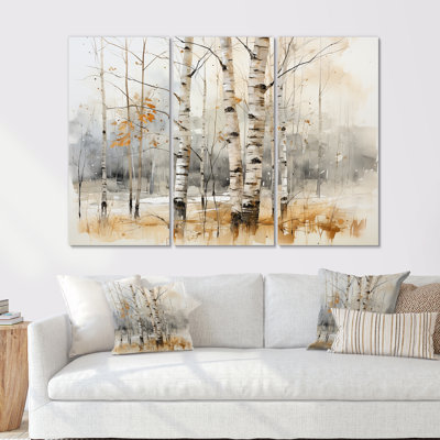 «Winter Birch Wood Forest I - Tree Birch», art mural
