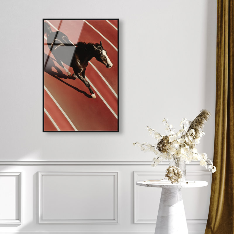 Velocity Vector Print, 37"H x 25"W, Black Floater Frame