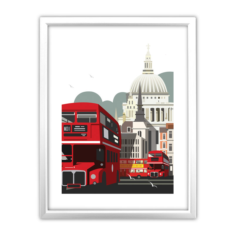Dave Thompson - Single Picture Frame Print, White