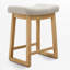 Tabouret de bar 24,4 po à hauteur de comptoir avec structure en bois massif-339418482