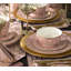 12pc Tallulah Pink & Gold Dinner Set