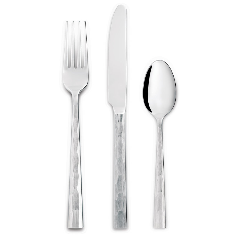 Hokku Designs 5A13A9DAF42E4FE48297ACD0FFF39E8D Marhta Teaspoon, 18/10 Stainless Steel, Set Of 12