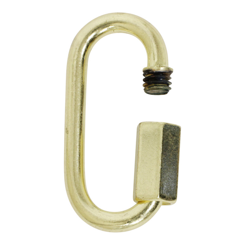Verrouillage à vis fileté (2 pièces), Doré clair, H 1,57 po x l 0,79 po x P 0,16 po