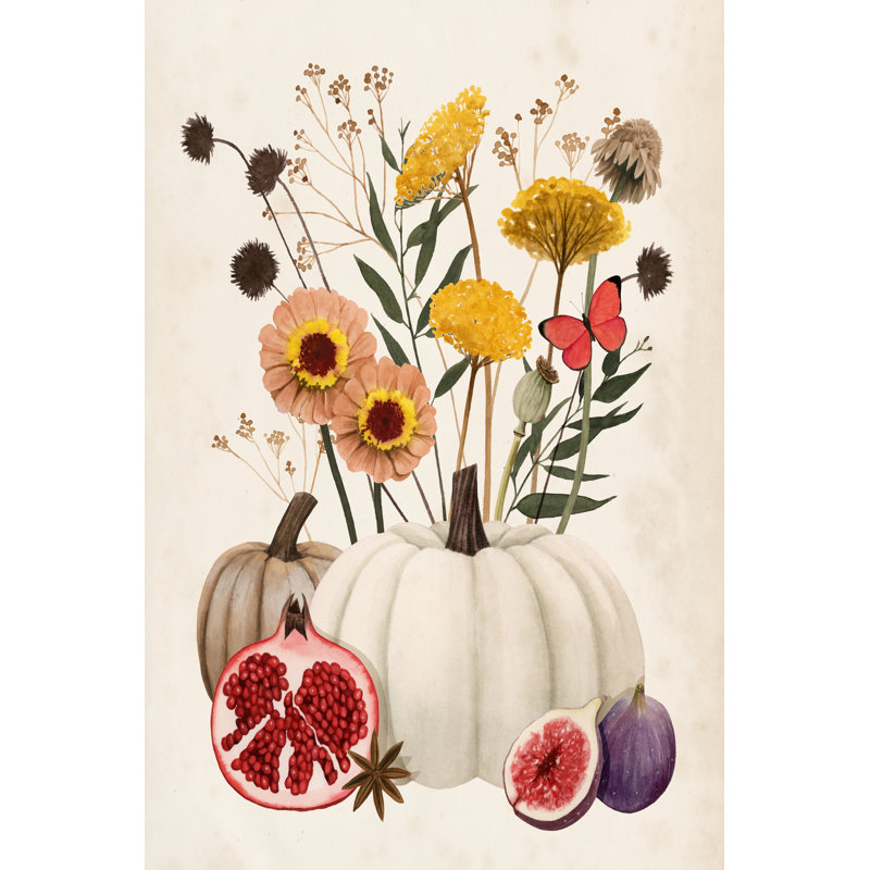 Fall Botanicals I by Grace Popp - Wrapped Canvas Painting, 91cm H x 61cm W