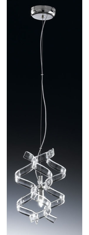 Astro 1-Light Novelty Pendant, Transparent