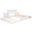 Full Size Storage Platform Bed With Pull Out Shelves, Trundle And 2 Drawers-263403343