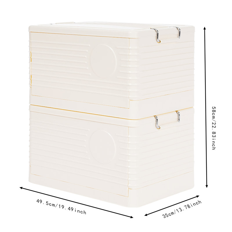 Folding Storage Bins, Stackable Storage Bins For Clothes, Storage Container