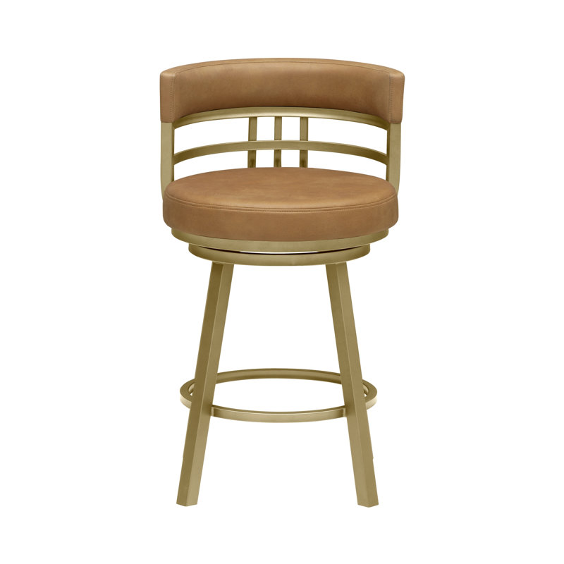 Tabouret de bar pivotant Sorrento, sans accoudoirs, en métal, hauteur comptoir ou bar, Crépuscule canyon