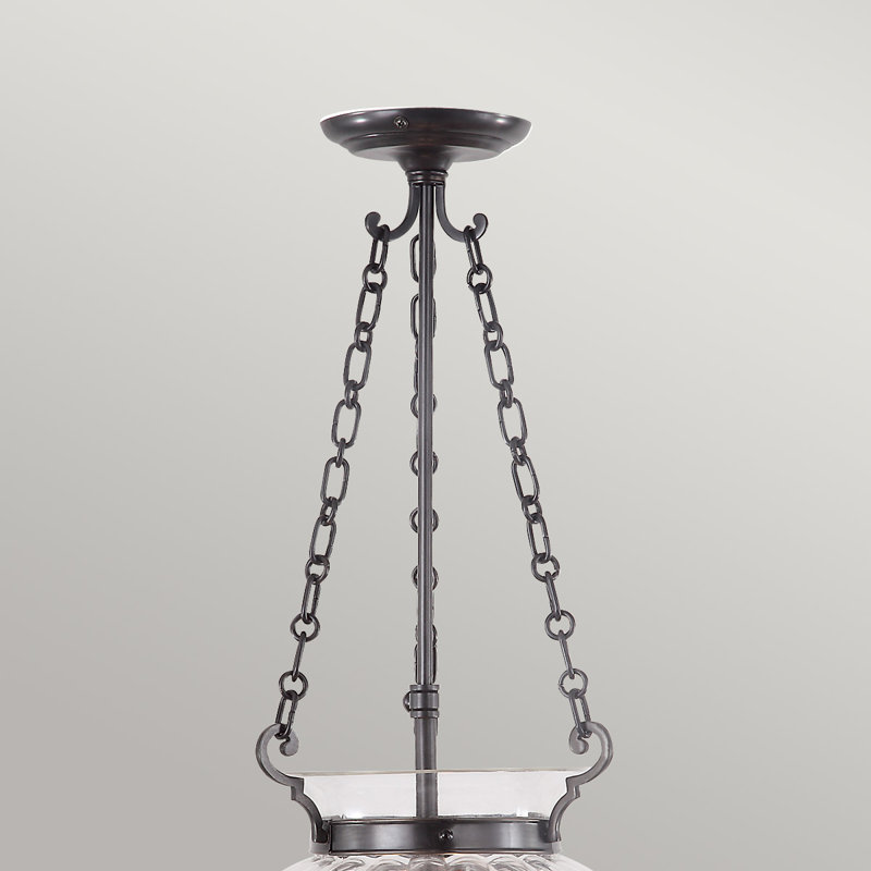 Duluth 3 - Light Urn Pendant, Polished Nickel, 49 cm H x 43 cm W x 34 cm D