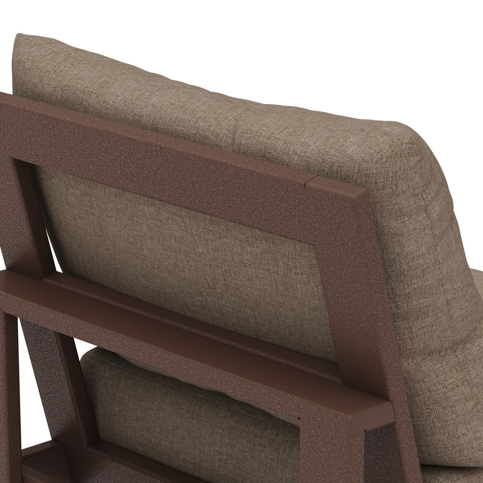 Edge Patio Lounge Chair, Spiced Brown Revolution®, Mahogany