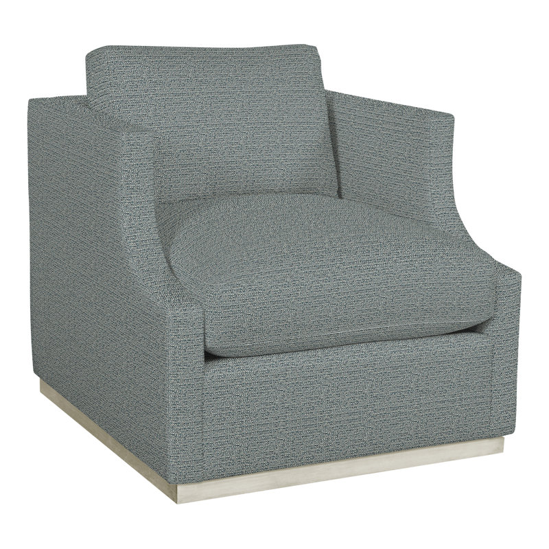 Thom Filicia Home 32" Wide Armchair, Tuck Cobalt Polyester Blend, Wrenn