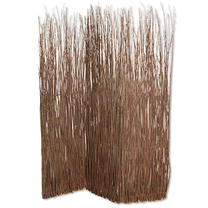 Mcconnell 63'' W x 84'' H 3 - Panel Solid Wood Folding Room Divider, Brown