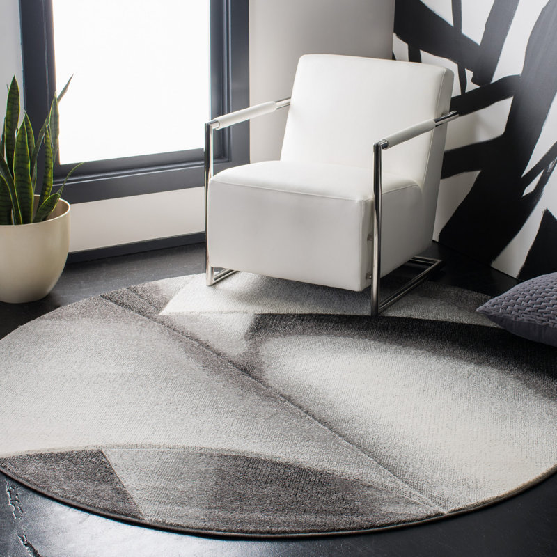 Vilica Performance Abstract Rug, Round 6'7"
