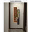 Décoration murale verticale à DEL avec de la verdure artificielle et du rotin-931208869