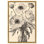 Vase de vélin, illustrations florales sur toile par Art Remedy