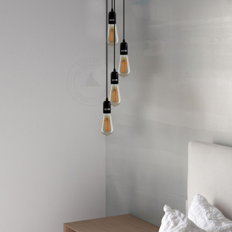 Mathurine - Light Black Cluster Pendant, No, 4