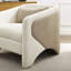 Fauteuil demi-tonneau rembourré Bleier-567674935