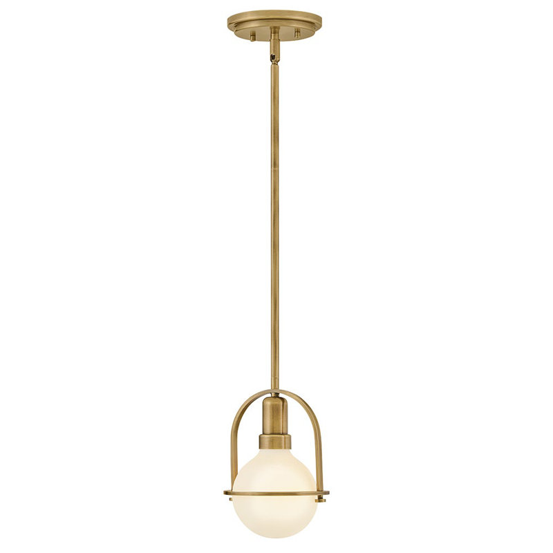 Somerset 1 - Light Semi Flush Mount, Heritage Brass