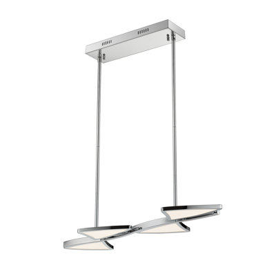 Keli 1 - Light Chrome Kitchen Island Pendant