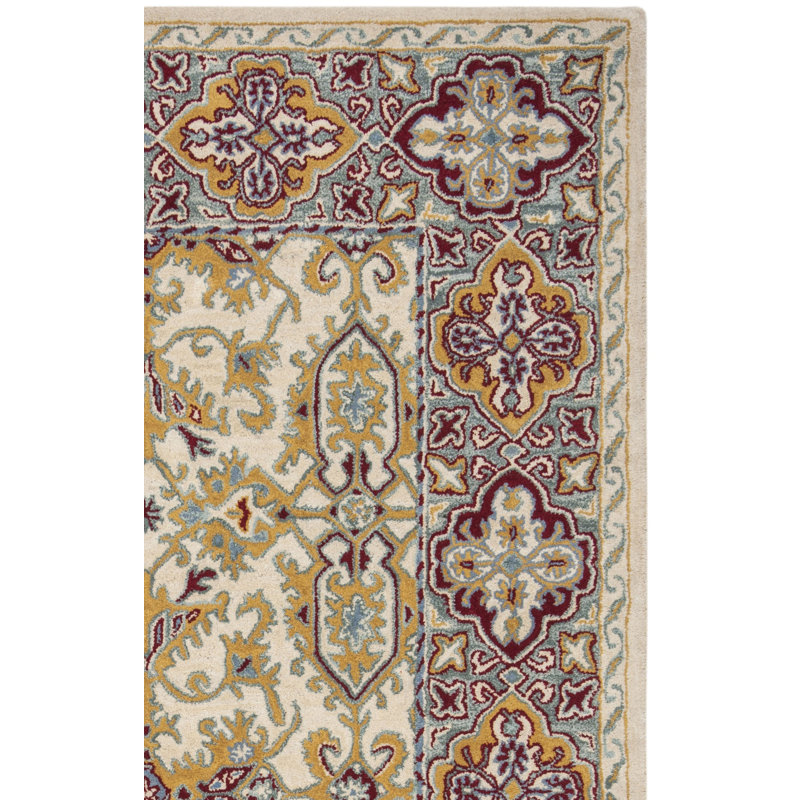 Wahcheechee Hand Tufted Wool Oriental Rug, Rectangle 6' x 9'