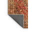 Tapis oriental en laine / polyester tissé à la machine en orange / rouge / noir-957986691