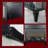 Afore 24 Inch Freestanding Electric Fireplace With 3-Sided Glass Realistic Flame Effects Remote Control & Heater